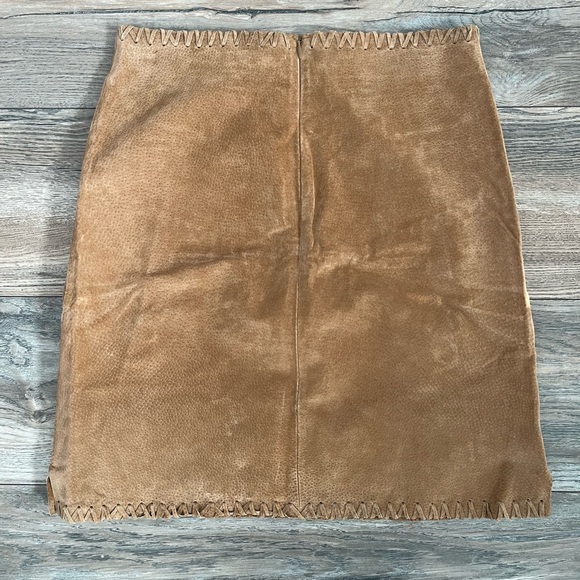 Vintage Wetseal Y2k all leather mini skirt - Picture 2 of 6